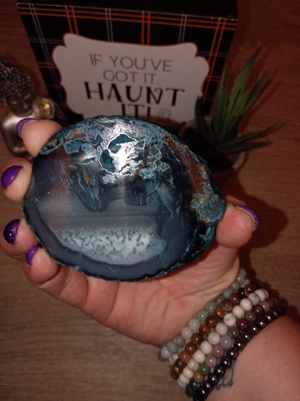 Blue Agate From Brazil - Home Accent